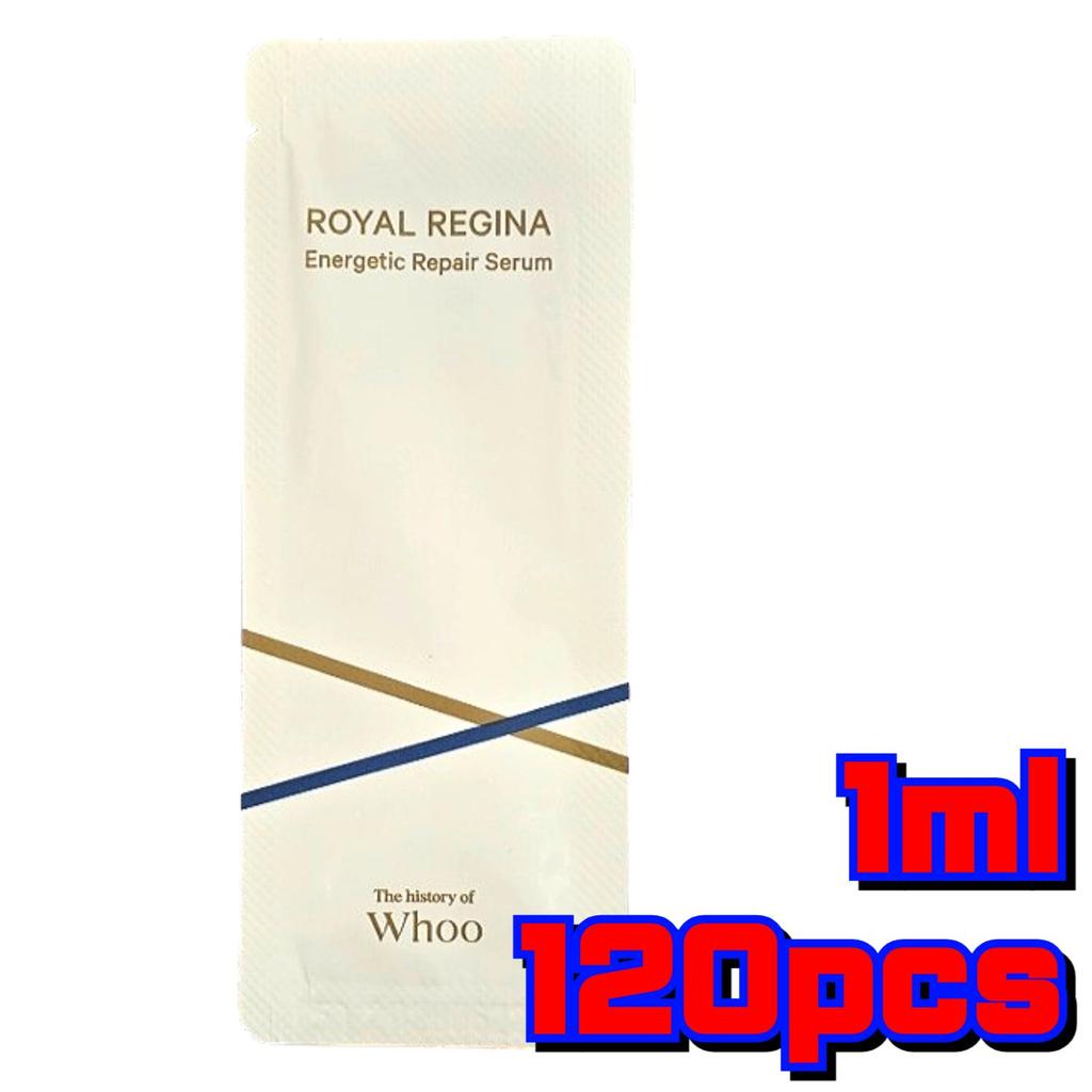 The history of whoo Royal Regina Energetic Repair Serum 1ml × 60pcs | Korean Herbal Anti-Aging & Revitalizing Serum Samples