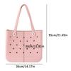 Beach Bag Storage Bag Handbag Solid Color Waterproof Eva Hole Large Storage Bag, Outdoor Tote Bag Portable Travel Bags