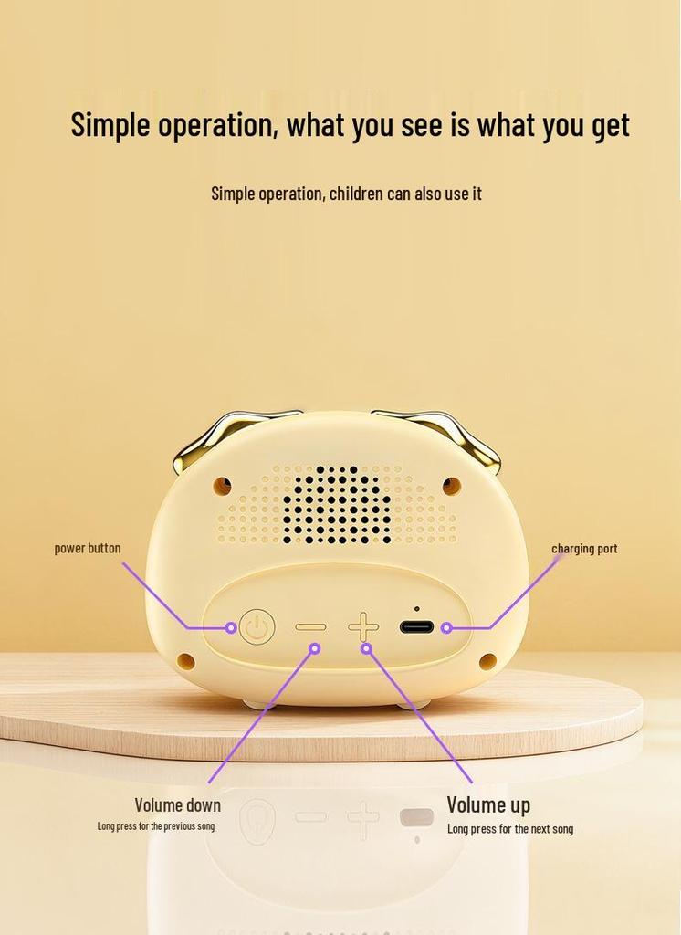 F20 White Noise Sleep Bluetooth Speaker with Night Light for Home, Office, or Bedroom