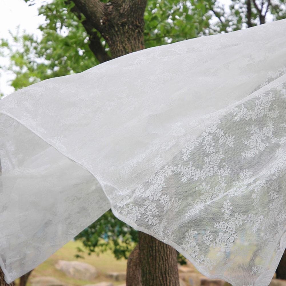2 szt. Koronkowa Siateczkowa Przezroczysta Zasłona Przelotkowa