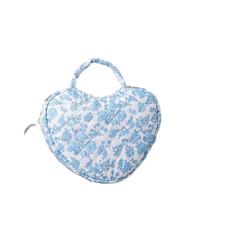 Floral Embroidery Cosmetic Bag With Large Capacity For Travel And Home Use
