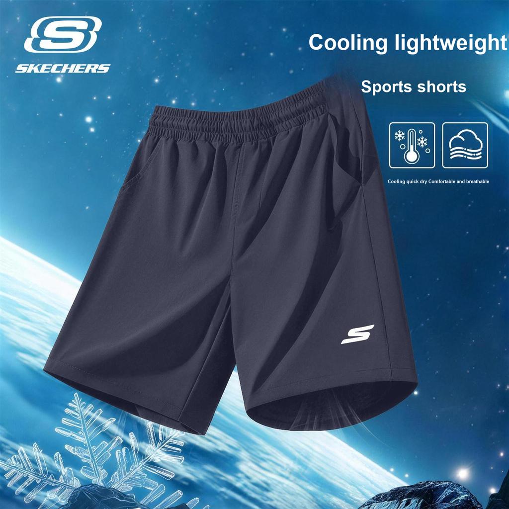 Skechers Comfortable Lightweight Breathable Multifunctional Versatile Sports Fashion Simple Casual Shorts Unisex shorts P226M379-026R