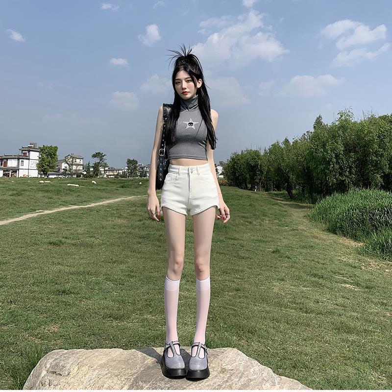 

Women s High-Waisted Slimming Stretch Hot Pants XS