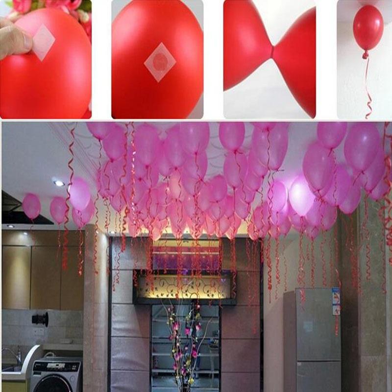 100pcs/lot Balloons Glue Point Foil Latex Balloon Fix Gum Air Balls Inflatable Toys Wedding Party