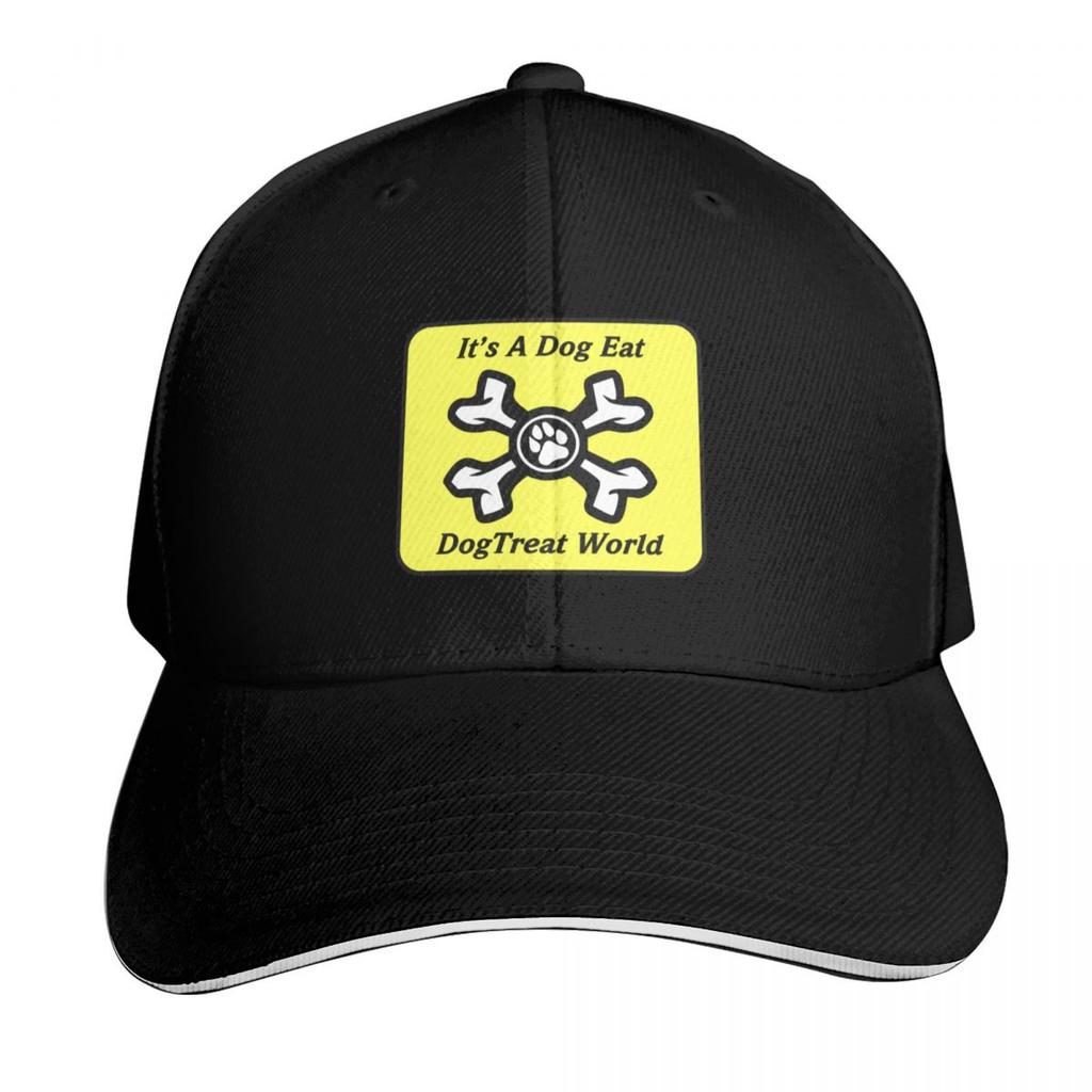Dog Eat DogTreat World Baseball Cap Sun Cap Sports Cap Golf hats for Unisex Unisex Womens