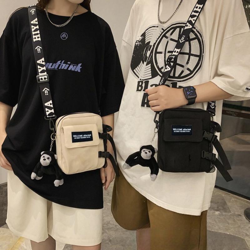 Nylon Women Sling Bag New Canvas Casual Mini Crossbody Bag Fashion Messenger Bag Shoulder Bags
