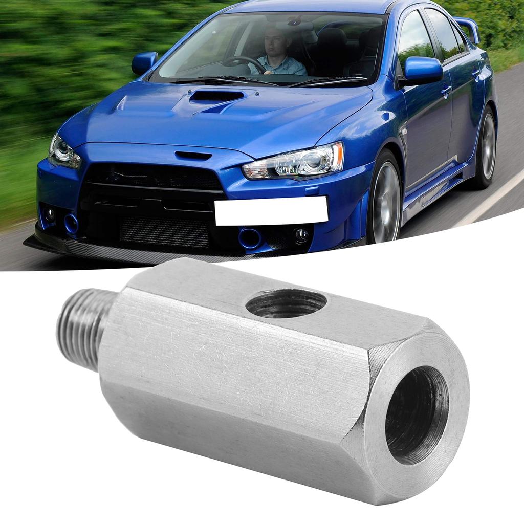 1/8in BSPT Oil Pressure Sensor Tee To NPT Adapter Stainless Steel Fitting for Turbo Supply Feed Line
