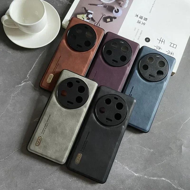 Magnetic for Xiaomi Mi 14T 14 13T 13 12T Pro Ultra Redmi Turbo 3 K70 Note 12S 12 POCO F5 Case Leather Matte Camera Protect Cover