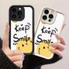 JT303 Keep Smile for iPhone 17 16 15 14 13 Pro Max Samsung S26 S25 Ultra A17 A16 A07 A56 A13 A14 A15 A06 A05 Xiaomi 15T Redmi 15c Note 14 13 Soft Case