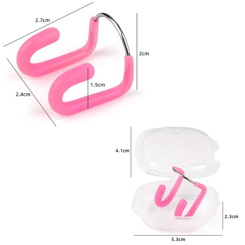 Schwimm-Nasenklammer Ultraweiches Silikon Anti-Drop Wasserdichter Nasenschutz für Tauchen Surfen Pool Wasseraktivitäten Zubehör