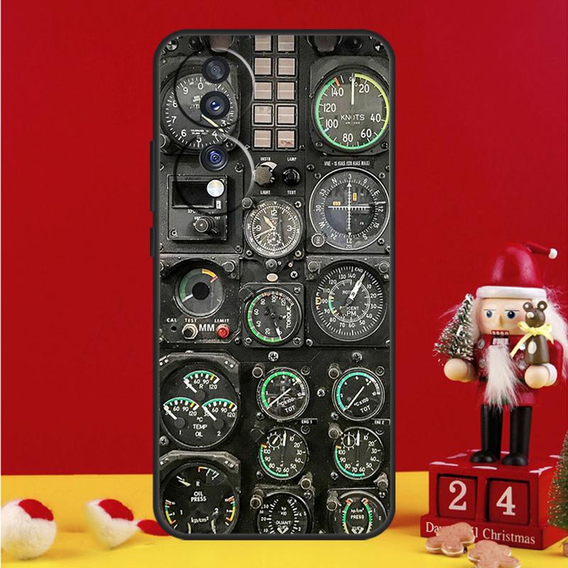 Aircraft Cockpit Dashboard Case For Honor Magic 7 6 8 Pro Honor Win X9a X9b X9c X9d X8c X8b 50 70 90 200 400 Lite Cover