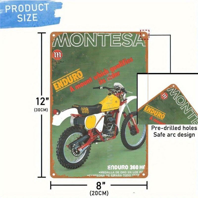 Vintage Tin Sign Retro Motorcycle Garage Wall Decor Bar Man Cave Artwork