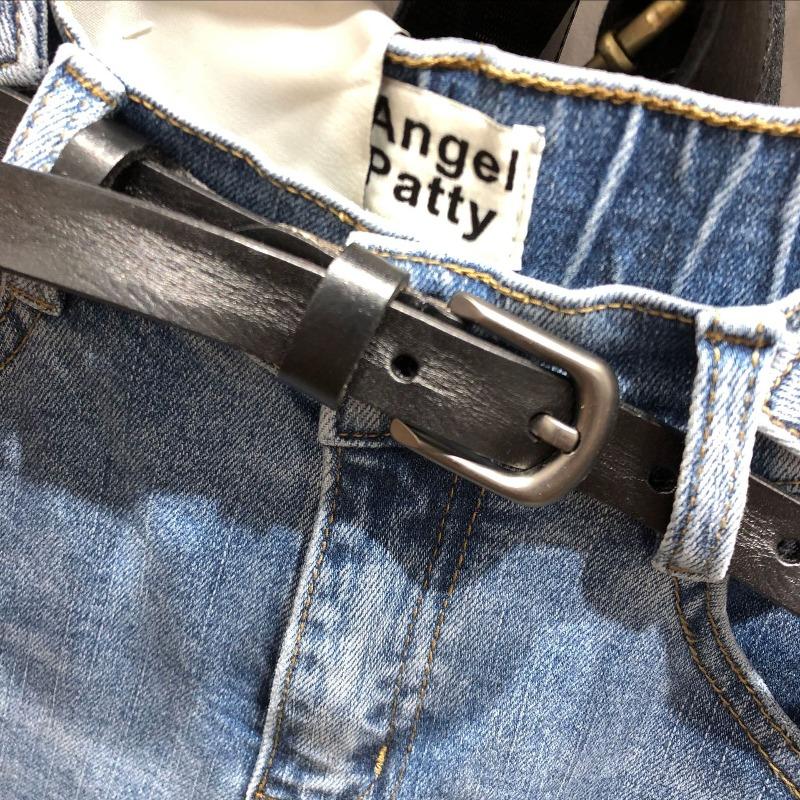 Genuine leather handmade top grain cowhide women's belt