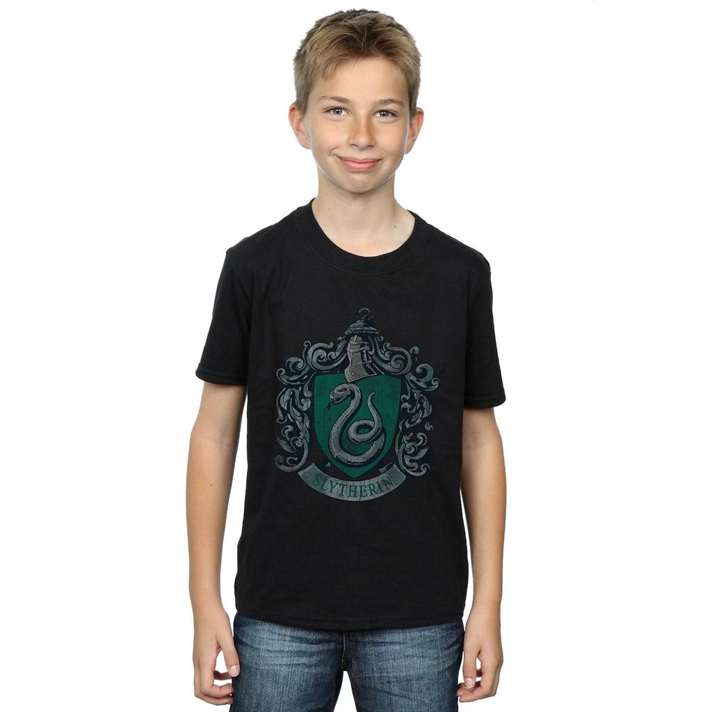 HARRY POTTER Slytherin-T-Shirt aus Distressed-Baumwolle für Jungen