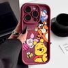 Winnie Pooh Friends Cute Phone Case For iPhone 17E 11 12 13 14 15 16 17 Pro Max Fundas 17 Air Plus 16e Mini Silicone Back Cover