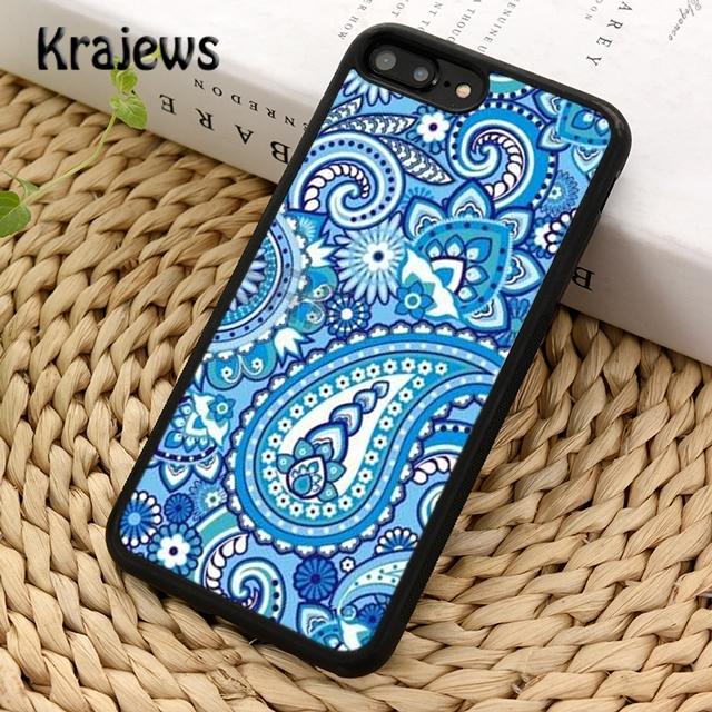 Bandana Paisley Red blue Phone Case Cover For iPhone 17 Air 16 15 14 plus 12 13 pro max coque Fundas