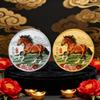 1Pc 40mm Metal Collection 2026 Chinese New Year Souvenir Coins Lucky Animal Horse Collectible Coins Gold Silver Challenge Coin