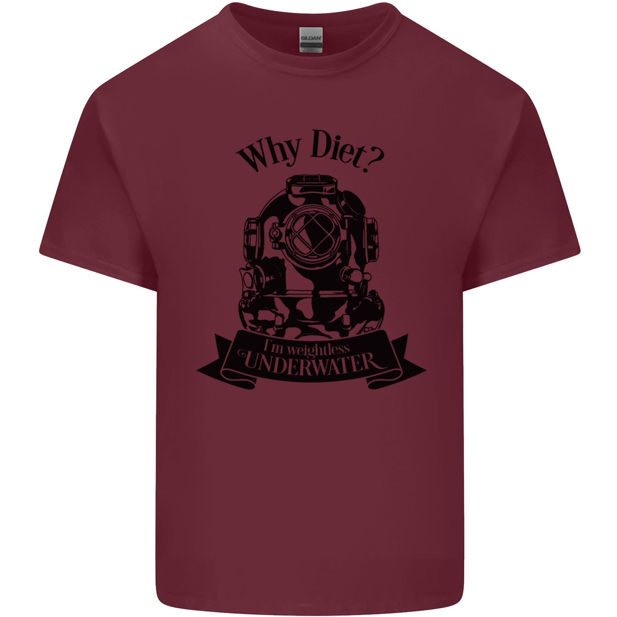 Im Weightless Underwater Scuba Diving Unisexs Light Cotton TShirt S