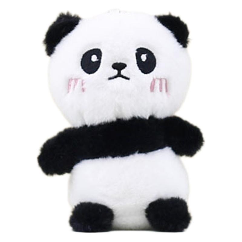Delightful Panda Plush Doll Keyring Cute Cartoon Animal Toy 12cm Soft Design