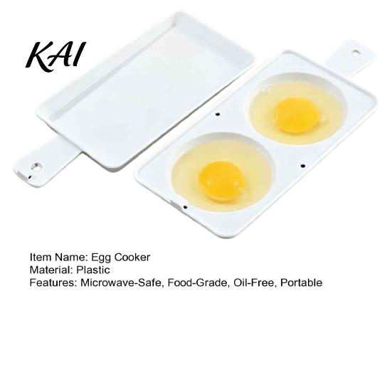 Efficient Microwave Steamer Egg Poacher, 2?Cavity Cooker with Lid & Handle, Food Grade Plastic Maker Boiler Mold, Quick Breakfast Kitchen Gadget for