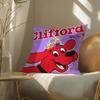 C-Clifford The Big Red Dog Cushion Cover Soft Short Plush Pillow Cover Smooth Cozy Texture Aesthetic Cushion Case Home Decor
