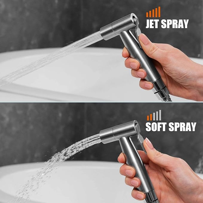 3er-Pack/Los Edelstahl Bidet-Armatur Auslaufsicher Einfache Installation Mehrfaches Bidet-Sprüherset Hand