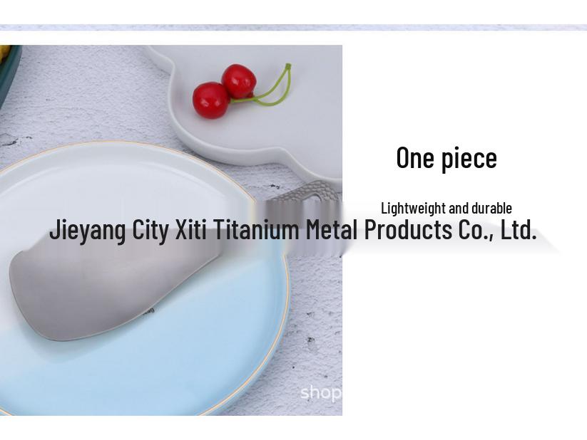 Durable Non-Stick Pure Titanium Rice Serving Spoon - Anti-Scald, Portable, Thickened Kitchen Cutlery