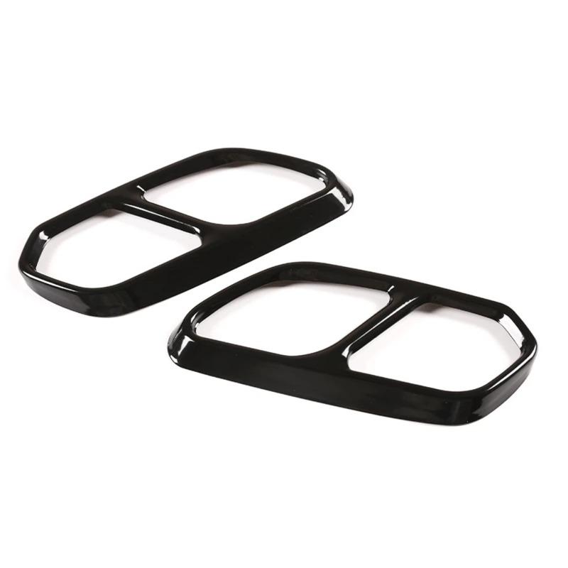 For VW Touareg CR7 2018 Stainless Steel Car Rear Left Right Exhaust Muffler Pipe Cover Decoration