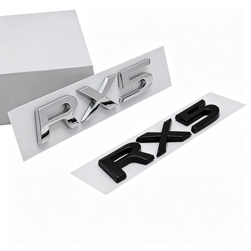 Van toepassing op RX5 autosticker, woordlabel achterklep modellabel rx5 Engelse letter logo gewijzigd autologo