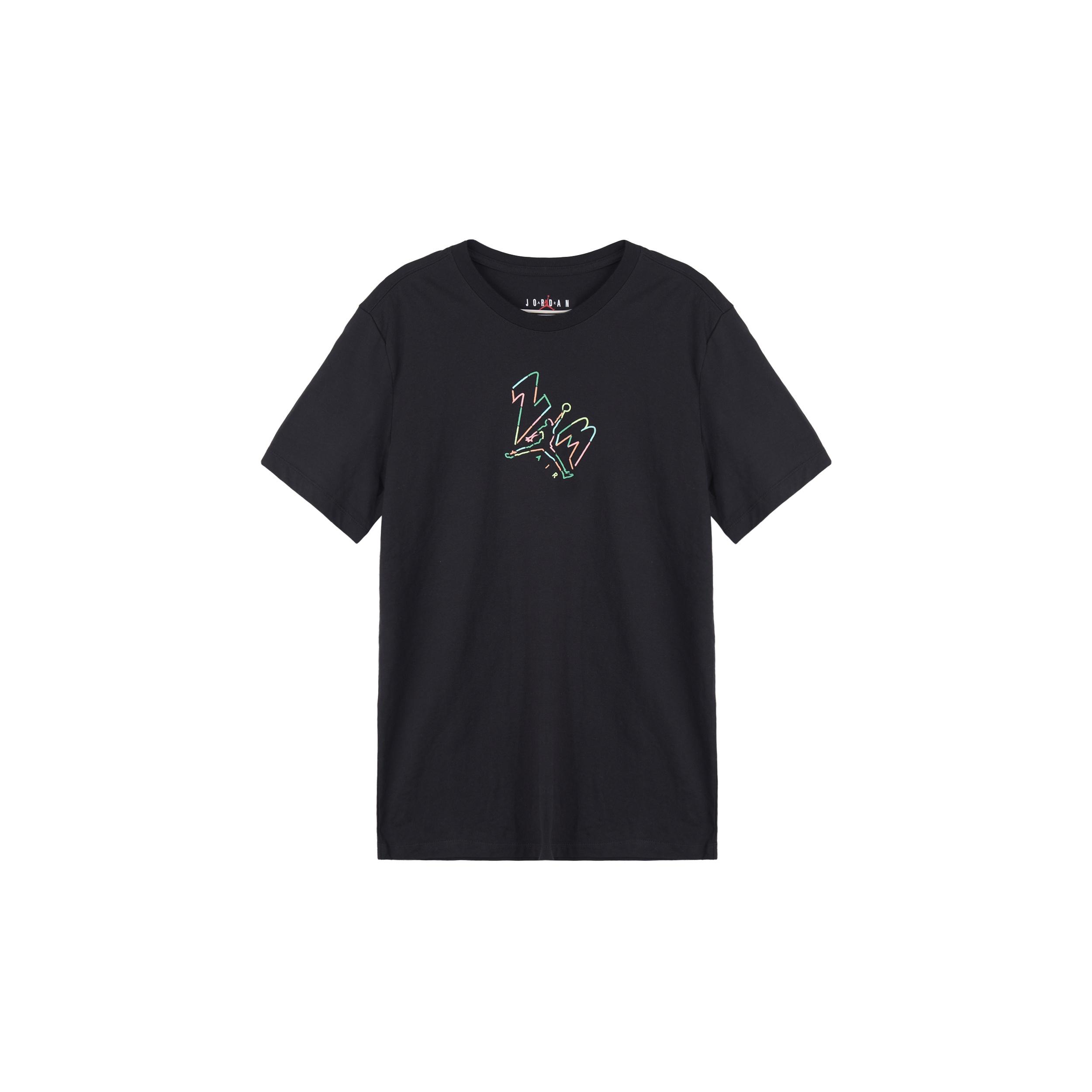 Men s Air Jordan Athleisure Casual Sports Running Training Short Sleeve Black T-Shirt DC4829-010 XS