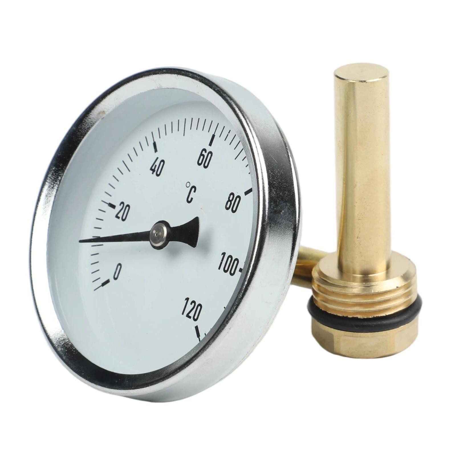 

63mm Bimetal Thermometer for Heating Equipment and Outdoor Use 0 to 120 Celsius