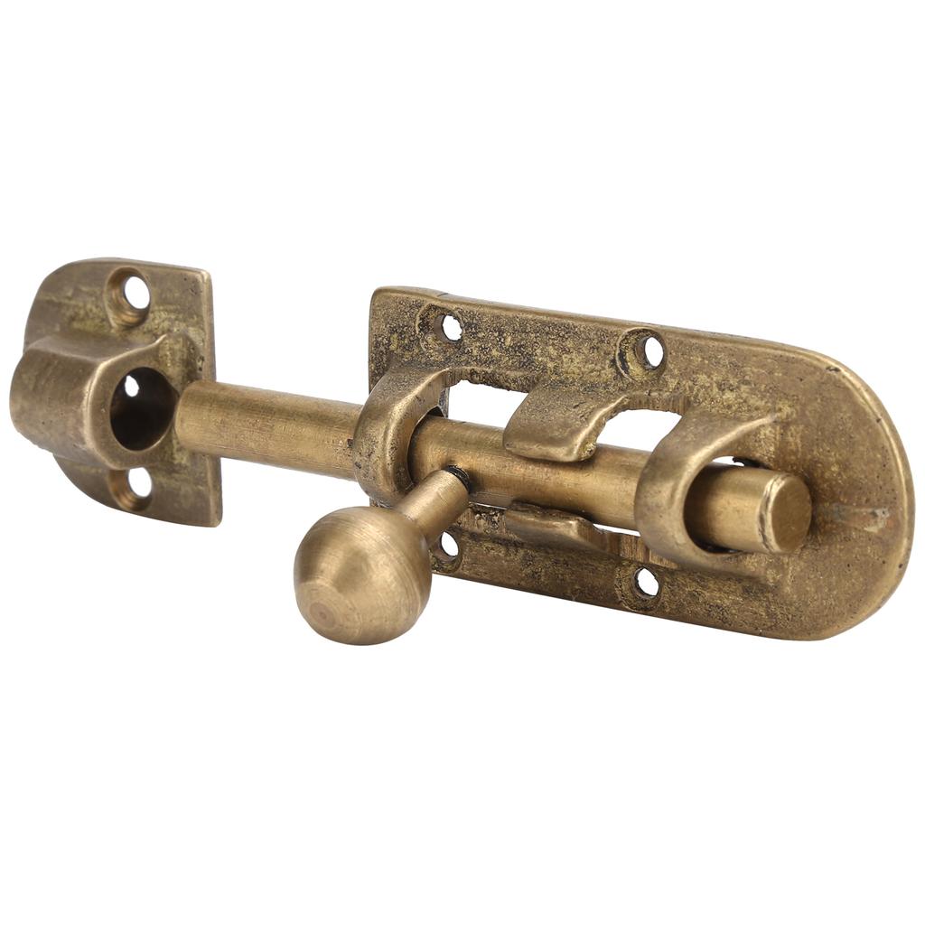Vintage Brass Door Latch Antique Door Window Bolts Buckle Sliding Lock Hardware Fittings
