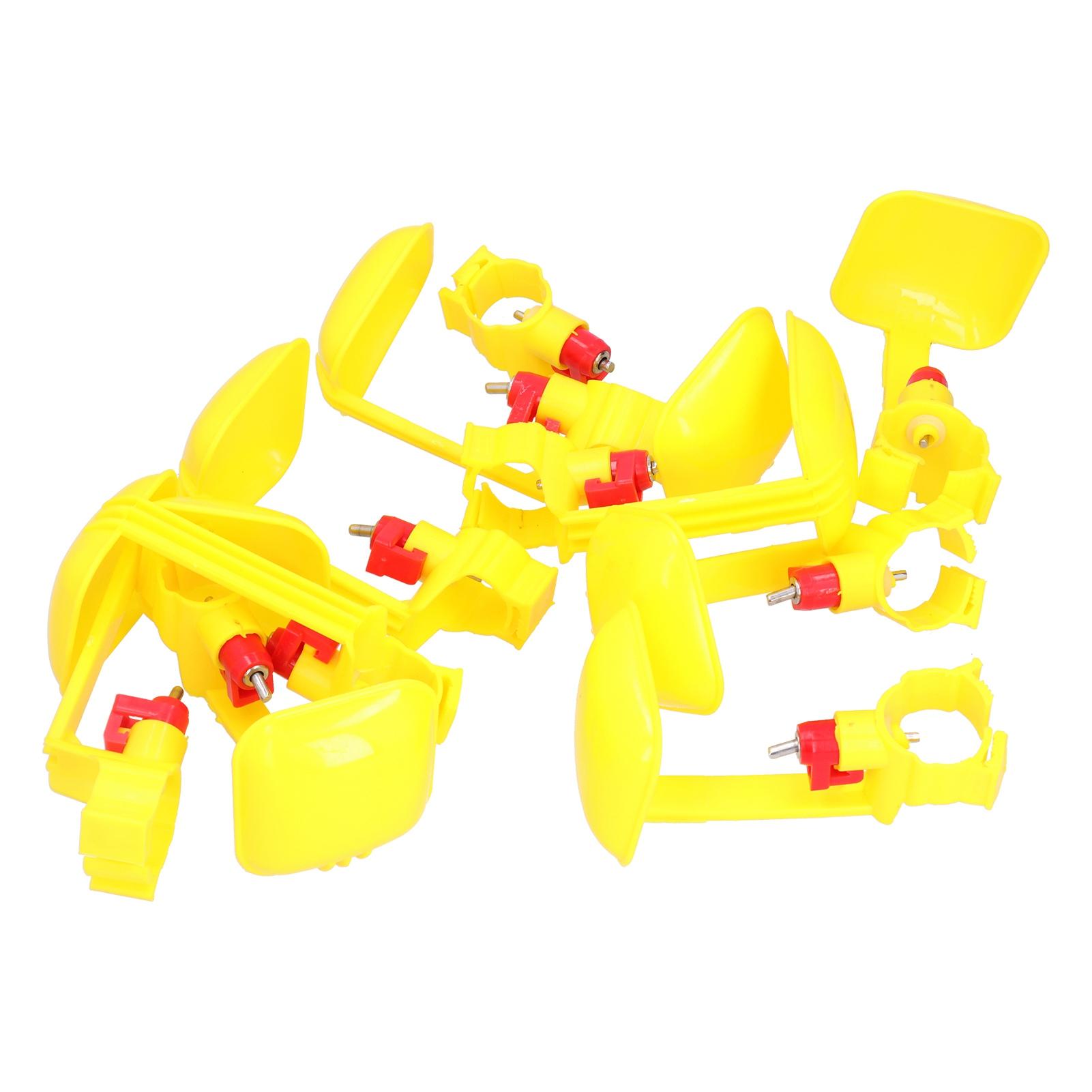 

10Pcs Chicken Nipple Drinker with Cup 20ml Integrated Automatic Drinking Bowl Poultry Accessory