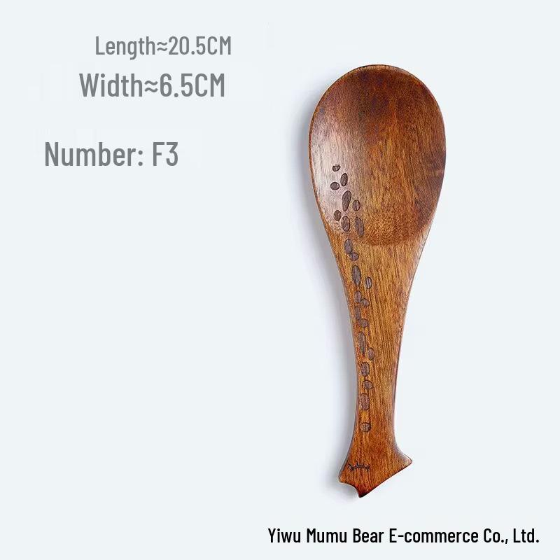 Nordic Japanese Wooden Non-stick Rice Scoop Ladle
