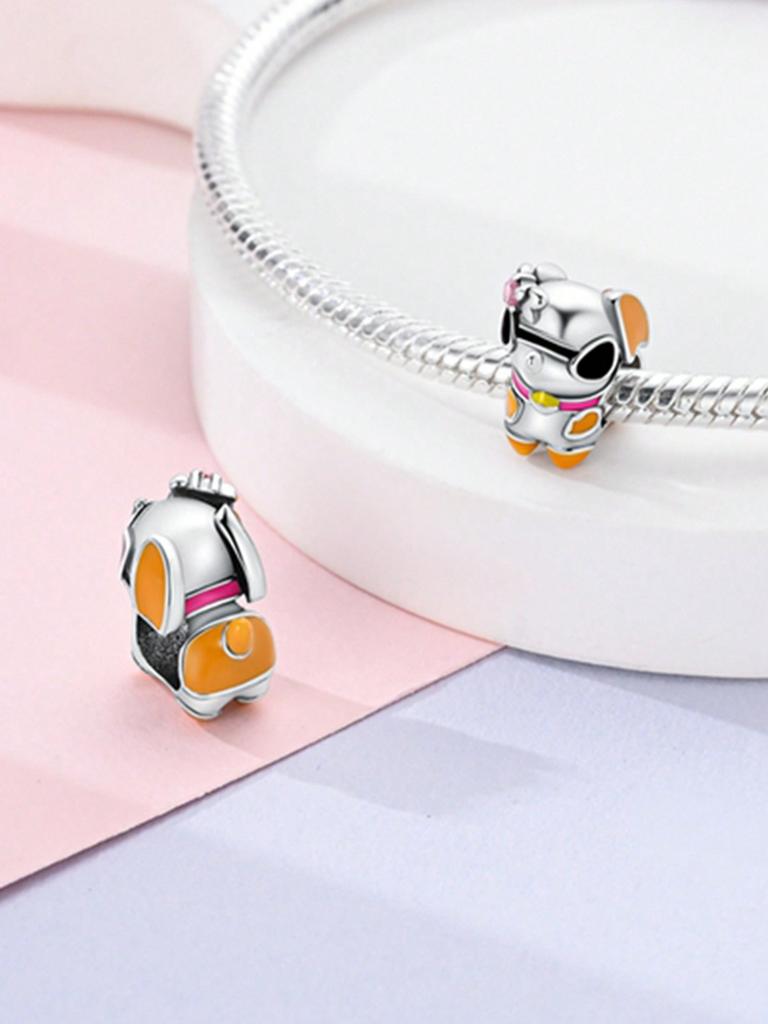 Charms Silber Welpen Eichhörnchen und Eulen Perlen Charm Kupferbeschichtet Passend Charms Original Armband Für Schmuckherstellung Diy Charm