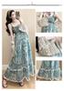 Knit Hollow Cardigan Maternity Set: Slimming Long Dress Two-Piece for Summer 2026, Age-Reducing Holiday Style
