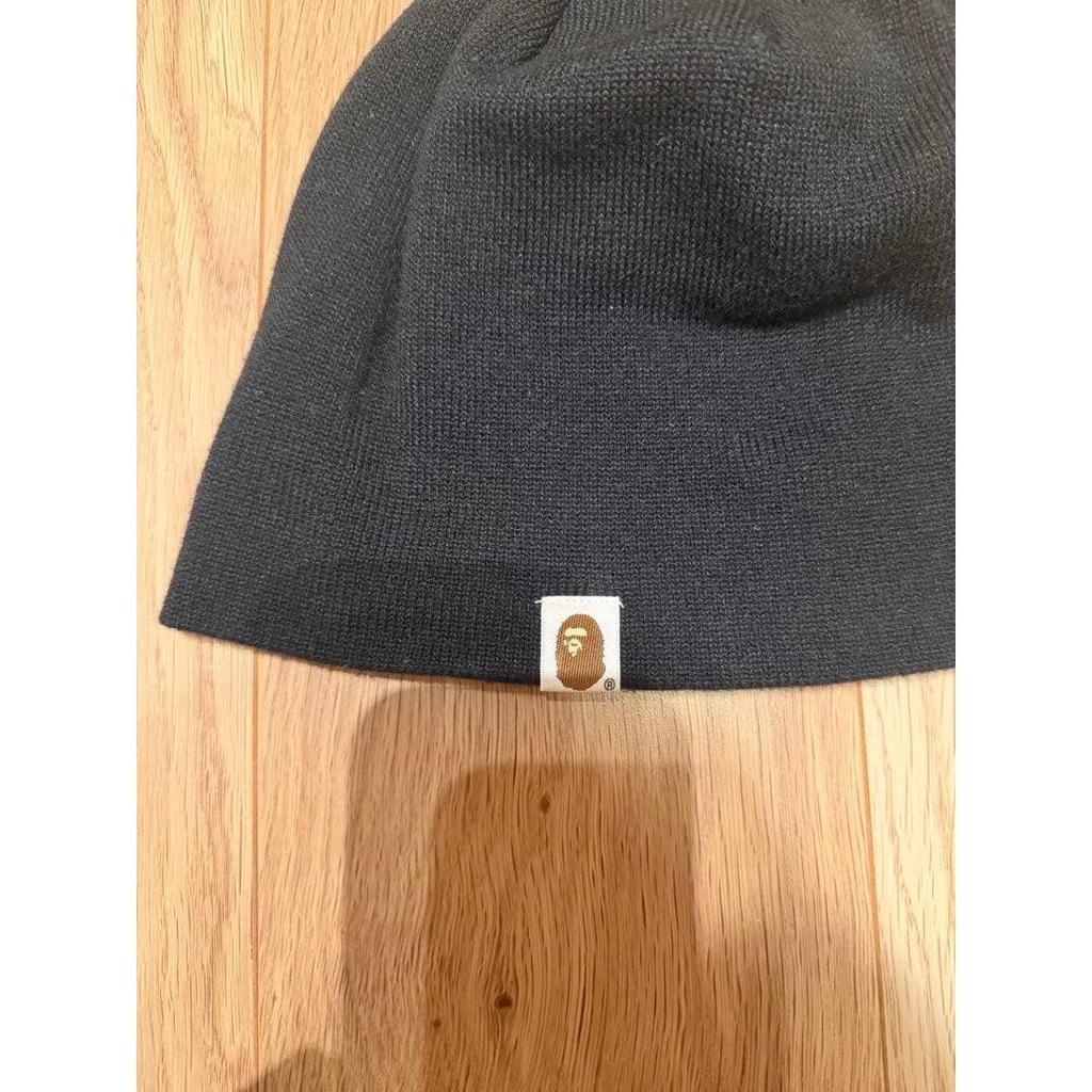 Used A BATHING APE Beanie Crystal Black