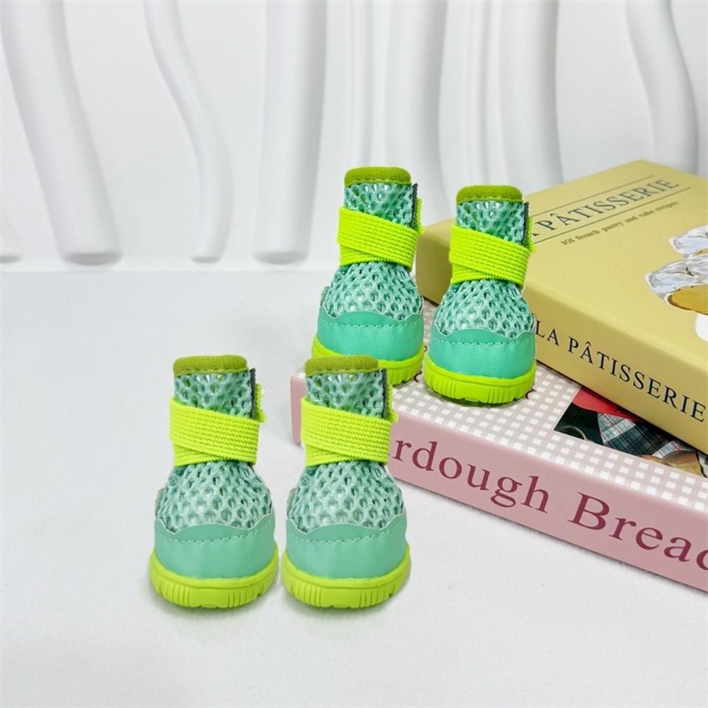 Anti-Slip Small Dog Shoes Breathable Mesh Puppy Boots Fashion Pet Shoes Outdoor Walk