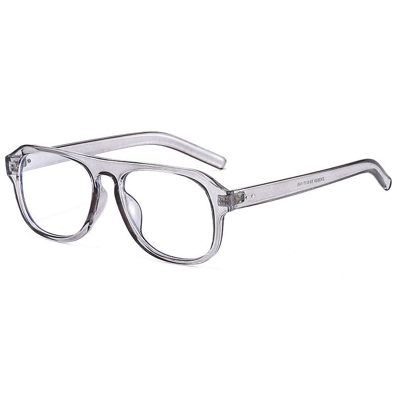 2021 Trendy Metal Hinge Eyeglass Frame: Men s Anti-Blue Light Lenses