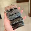 2026 New Korean Rhinestone Comb Hair Clip Broken Hair Artifact Shiny Invisible Hair Styling Accessory Teeth Headwear Girls