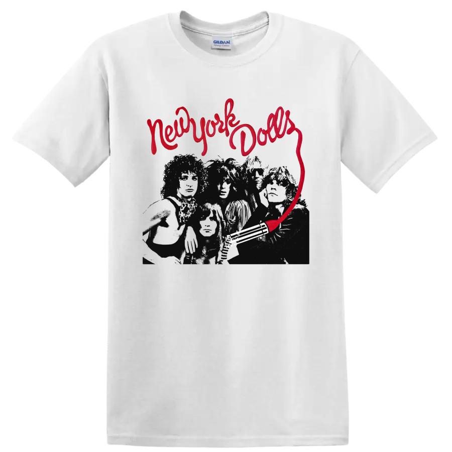 New York Dolls Punk Rock Band T Shirt Vintage Music Graphic Concert Retro Tee