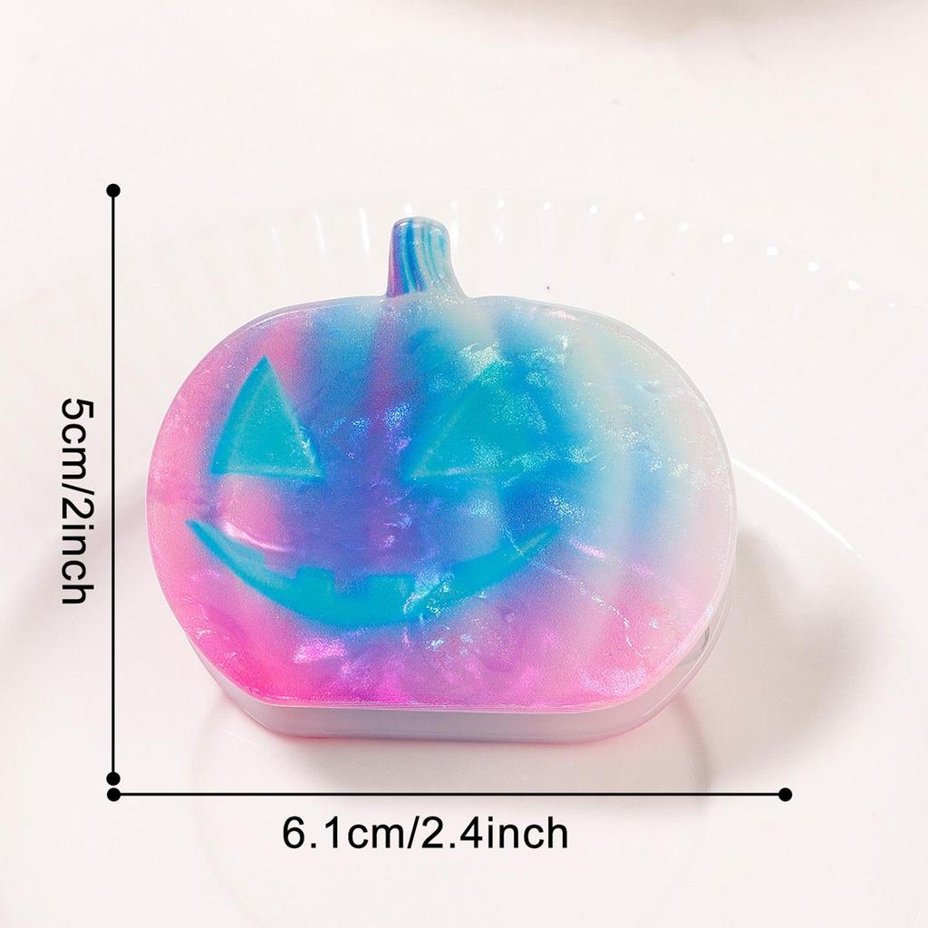 Dreamy Gradient Halloween Ghost Pumpkin Hair Clip - Cute & Soft Women's Claw Accessory