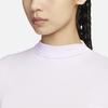 Nike Solid Color Sports Crew Neck Long Sleeve T-Shirt Women Tops Purple FZ6567-551