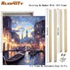 Frame Painting By Number For Adults Kits Scenery Venice Handmade Wall Art Diy Drawing On Canvas For Home Decor 40x50cm