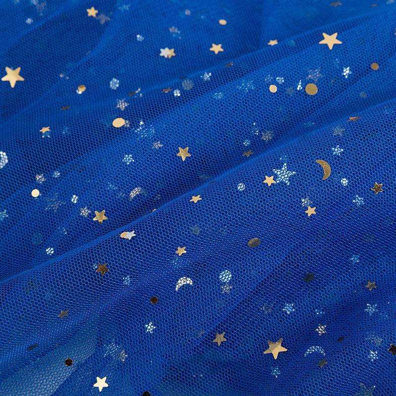 Star Printed Curtains Tulle Balcony  Screen Sheer Curtain Living Room Window Tulle Wedding Ribbon Organza Mesh  DIY  Topper Supplies