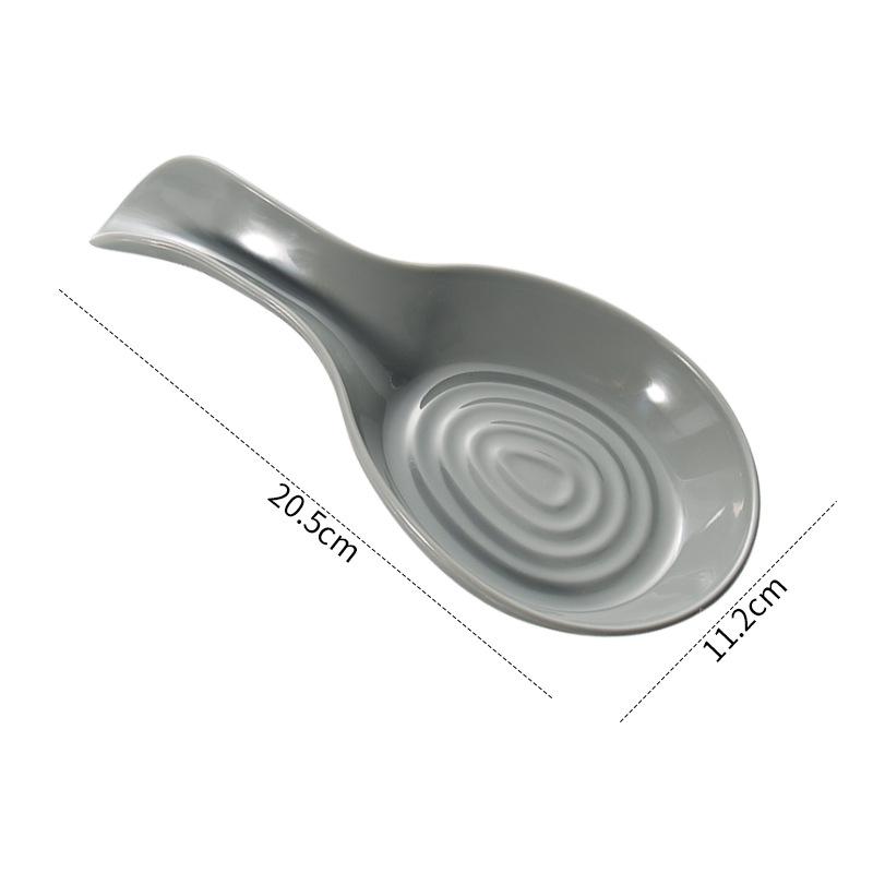 1Pc Plastic Spoon Rest Heat-Resistant Cooking Spoon Holder Coffee Spoon Holder Dishwasher Safe Spoon Rest Kitchen Gadgets