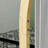 Bamboo Towel Rack 3 Bars With Storage Shelf For Bathroom And Laundry Natural Finish