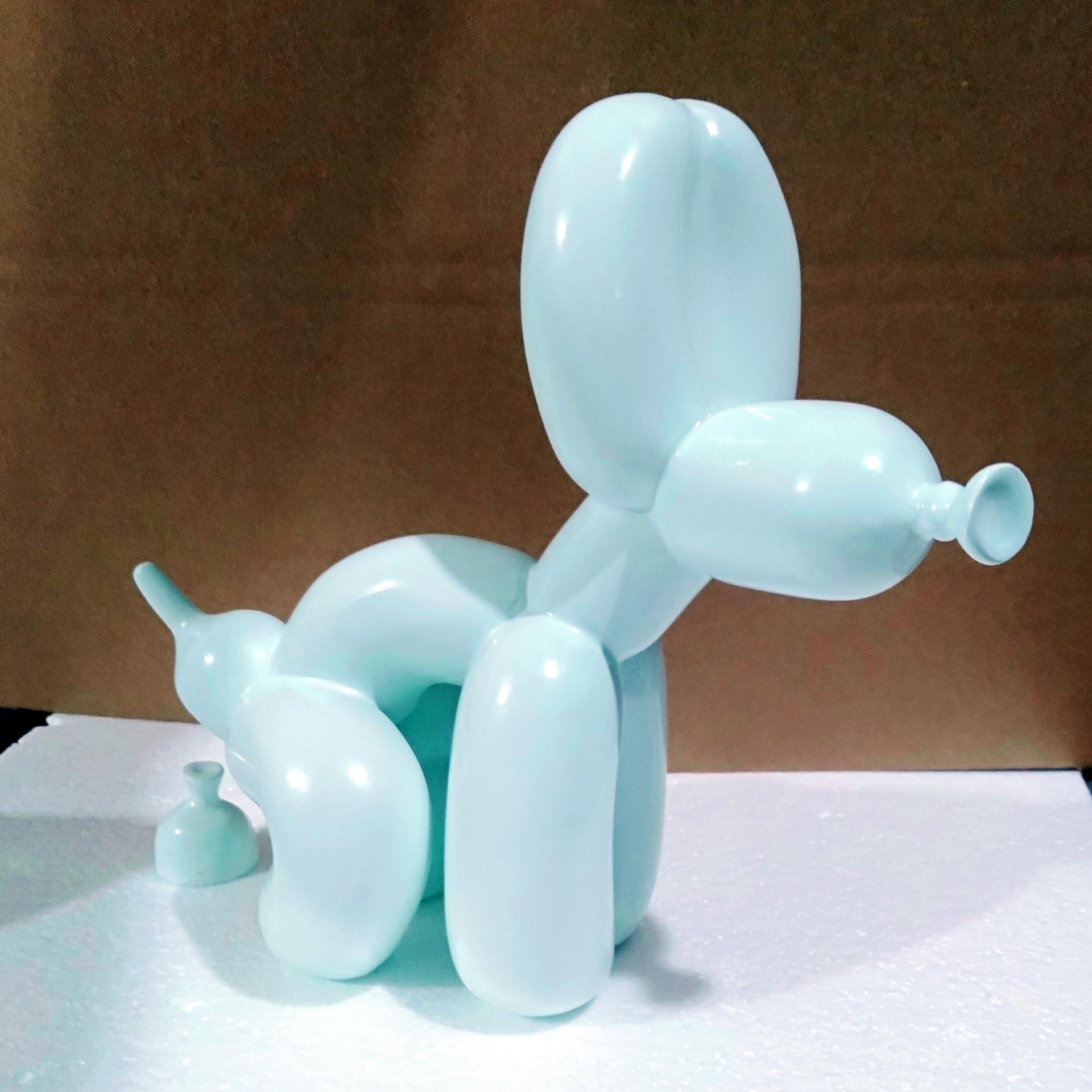 

Poo Balloon Dog Animal Sculpture Cute Shiny Balloon Poo Dog Art Resin Sculpture Household Personality Creative Decoration Crafts дитини синього кольору