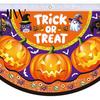 Reusable Holiday Porch Sign Halloween Semi Circle Bunting Banner, Pumpkin Bat Yard Decor, Decorative Fan Shaped Flags Spooky Festive Hanging Flag for