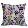 New Imitation Embroidered Floral Pillowcase Short Velvet Double-sided Printed Home Sofa Cushion Pillowcase